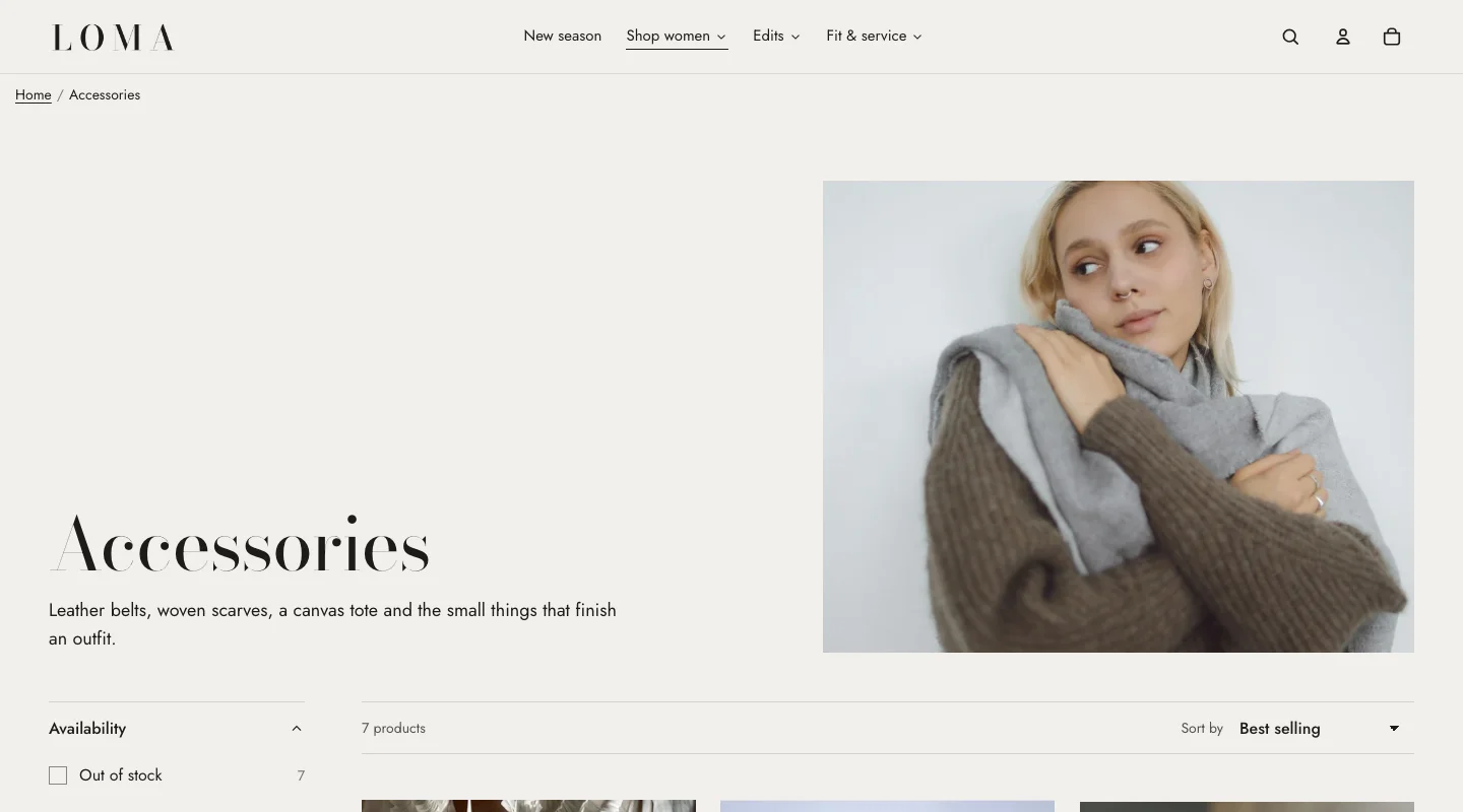Atelier storefront for the Happify Fashion Kit