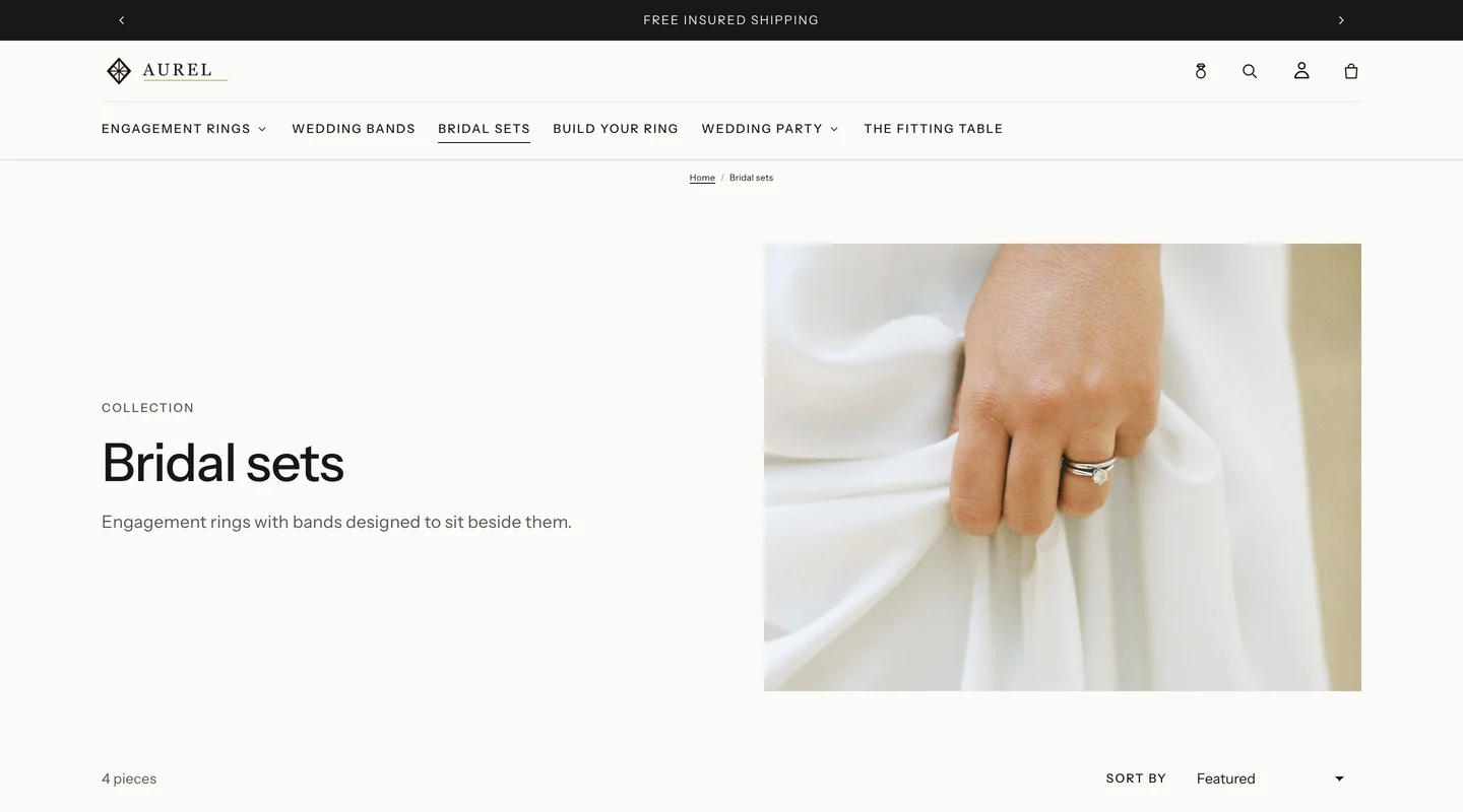 Aurel storefront for the Happify Jewellery Kit