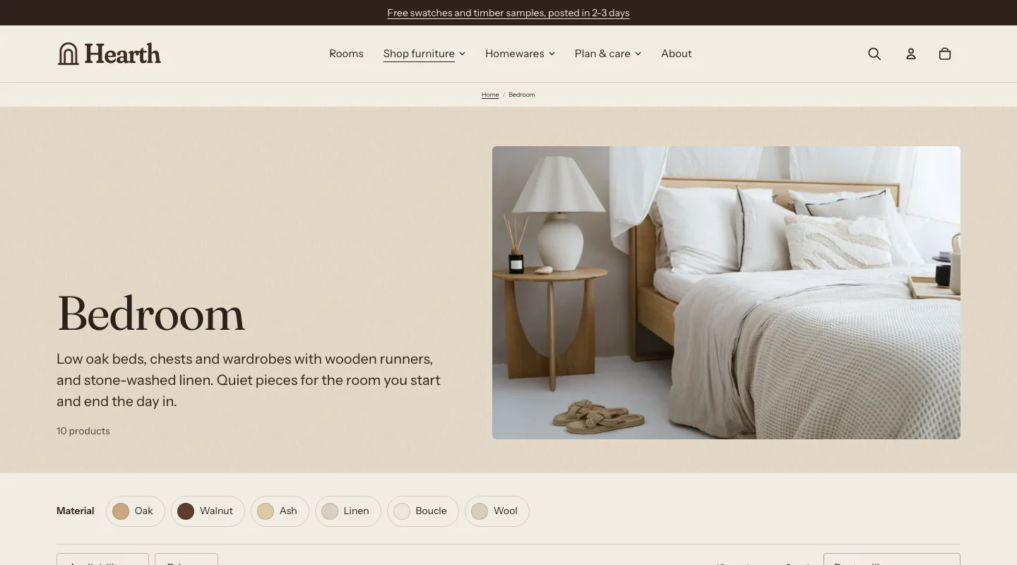 Hearth storefront for the Happify Home Kit