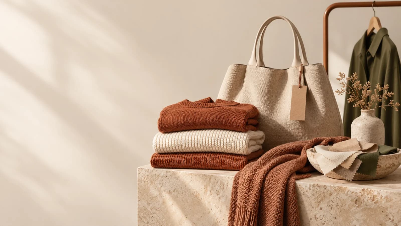 Fashion store kit artwork with apparel and accessories